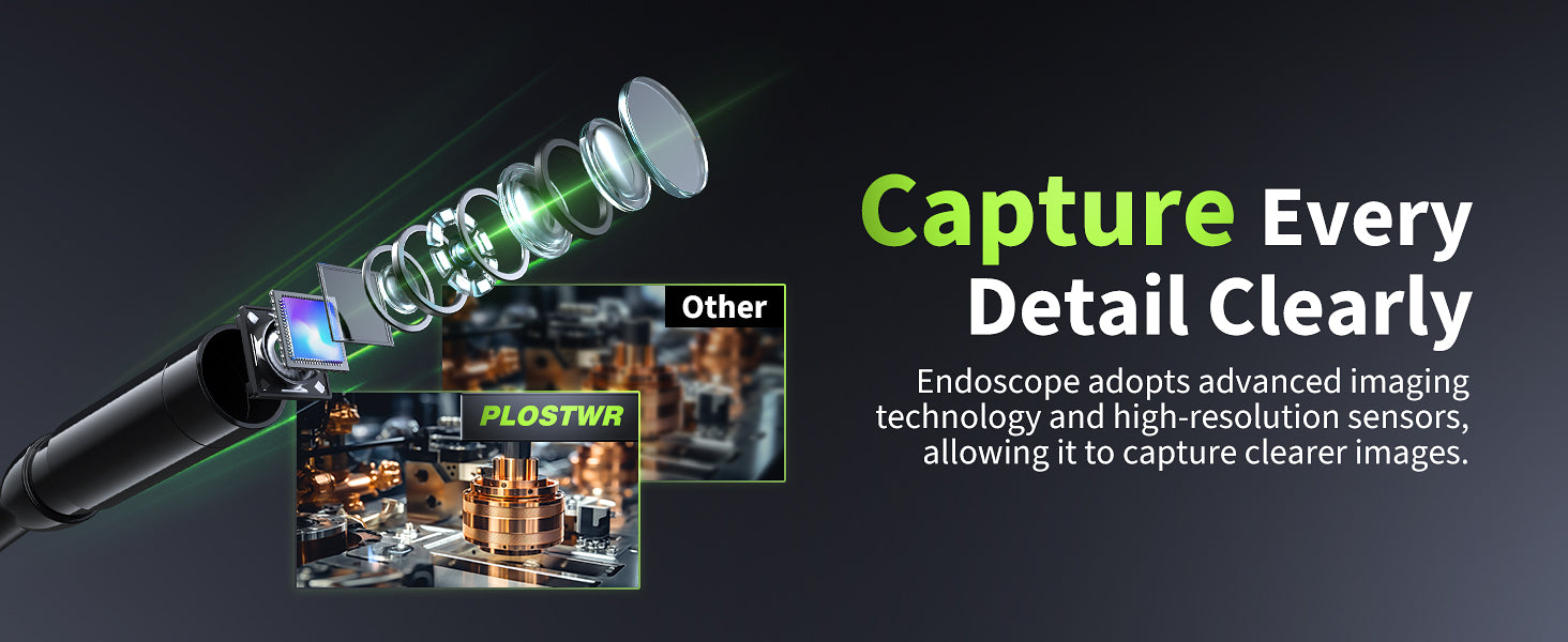 Plostwr HD Endoscope - Advanced Imaging & Clear Detail Inspection